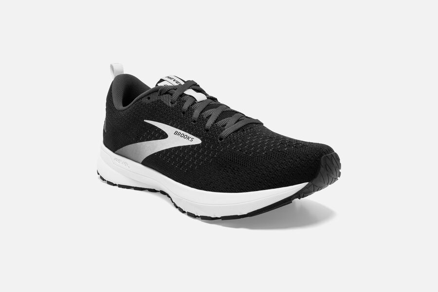 Brooks Revel 4 Road Running Shoes - Mens - Black/Silver - TC2457391